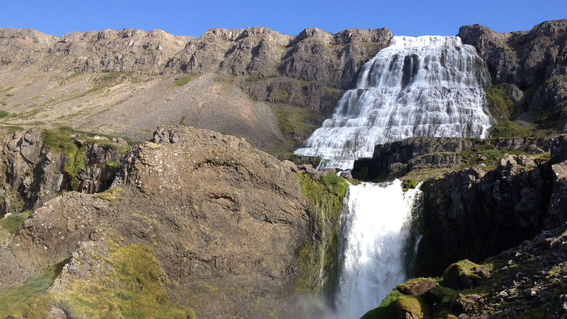 Beautiful Iceland waterfall